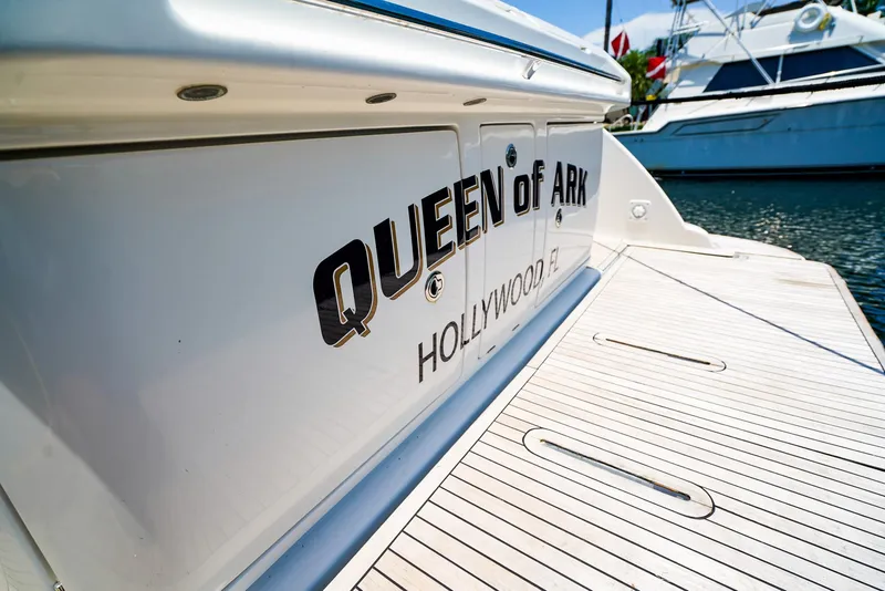 Slide: The Image of Azimut 42 Fly 2017 yacht, "Queen of Ark," docked in Hollywood marina. - 6