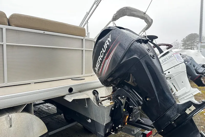 Slide: The Image of 2019 Godfrey Sweetwater 2386 C pontoon boat with Mercury outboard motor. - 8