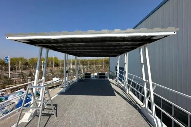 Slide: The Image of Houseboat Custom 2025 with covered deck, modern design, and outdoor seating area. - 25