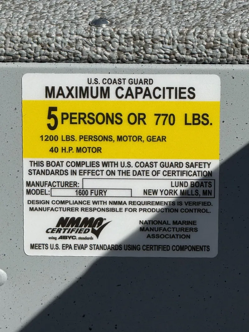 Slide: The Image of Lund 1600 Fury SS w/ 40HP Mercury! 2026 - 12