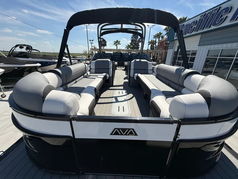 Slide: The Image of Avalon Excalibur LTD Quad Lounger Shift Windshield - 27 FT w/ Twin 425HP Mercury V10's! 2026 - 13