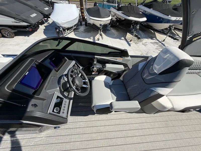 Slide: The Image of Avalon Excalibur LTD Quad Lounger Shift Windshield - 27 FT w/ Twin 425HP Mercury V10's! 2026 - 9