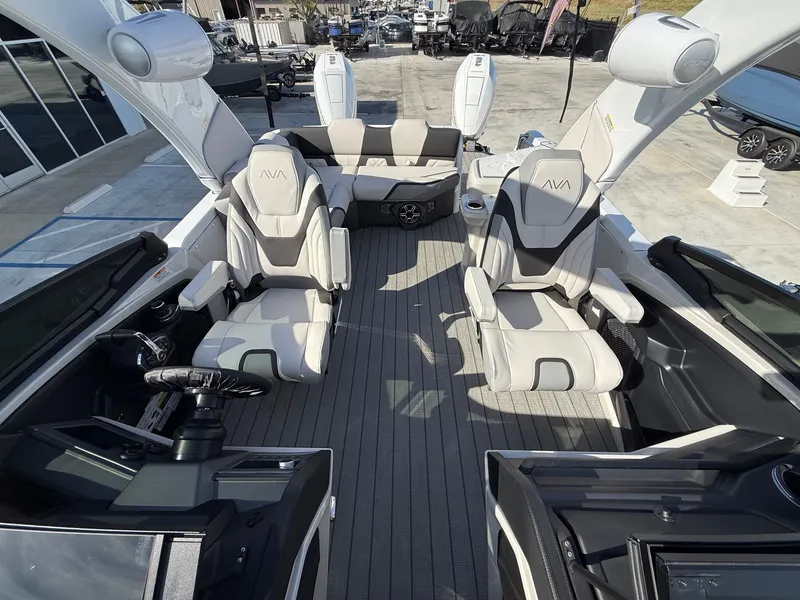 Slide: The Image of Avalon Excalibur Carbon Series Elite Windshield - 27 FT w/ Twin 425 Mercury's & JOYSTICK Controls! 2026 - 10
