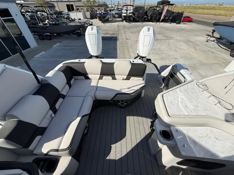 Slide: The Image of Avalon Excalibur Carbon Series Elite Windshield - 27 FT w/ Twin 425 Mercury's & JOYSTICK Controls! 2026 - 11