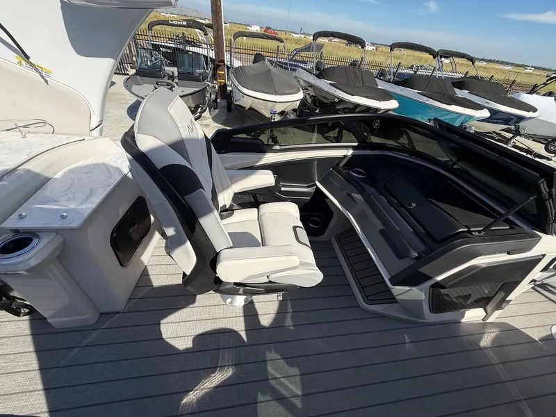 Slide: The Image of Avalon Excalibur Carbon Series Elite Windshield - 27 FT w/ Twin 425 Mercury's & JOYSTICK Controls! 2026 - 14