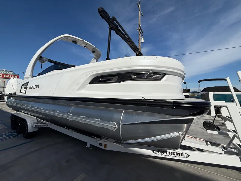 Slide: The Image of Avalon Excalibur Carbon Series Elite Windshield - 27 FT w/ Twin 425 Mercury's & JOYSTICK Controls! 2026 - 3