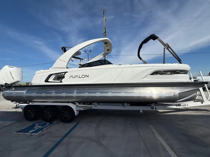 Slide: The Image of Avalon Excalibur Carbon Series Elite Windshield - 27 FT w/ Twin 425 Mercury's & JOYSTICK Controls! 2026 - 8