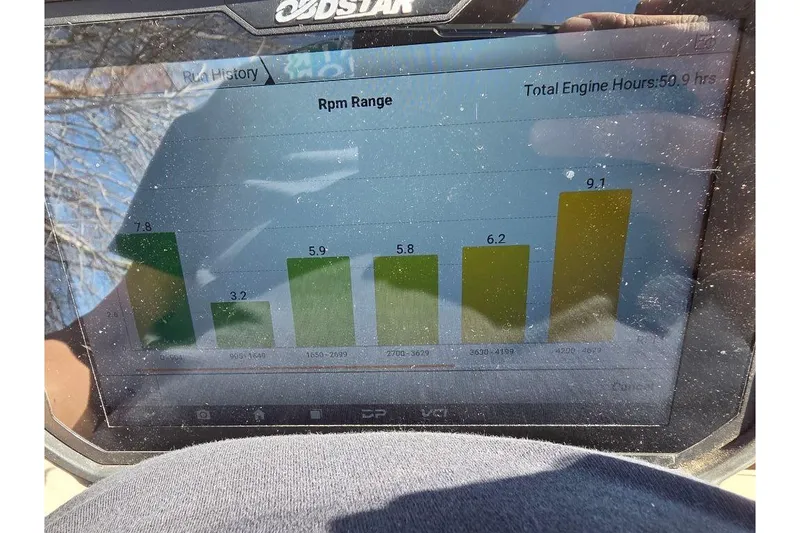 Slide: The Image of 2019 Sun Tracker Party Barge 18 DLX battery compartment with Duralast marine battery and wiring. - 27