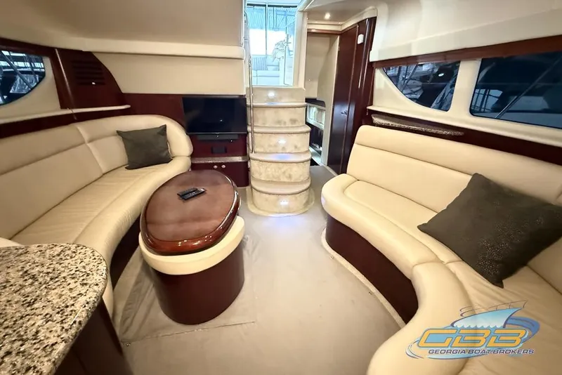 Slide: The Image of Luxurious interior of 2006 Sea Ray 40 Motor Yacht with elegant seating and modern amenities. - 25