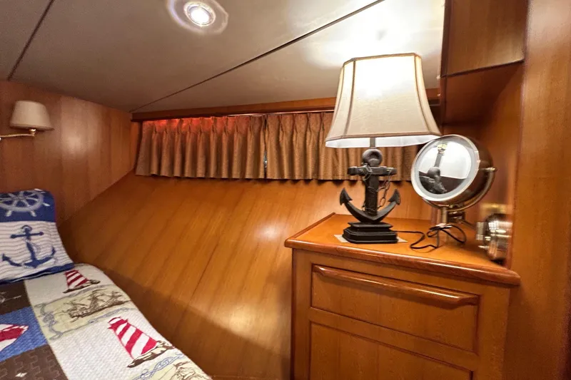 Slide: The Image of Cozy cabin interior of 1996 Jefferson 52 Rivanna Cockpit MY with nautical decor. - 41