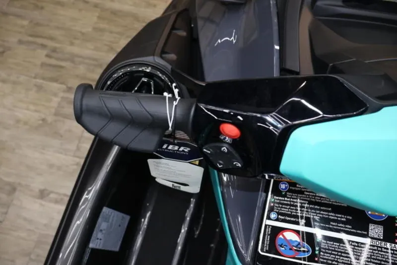 Slide: The Image of Close-up of Sea-Doo GTR 230 2026 handlebar grip. - 12