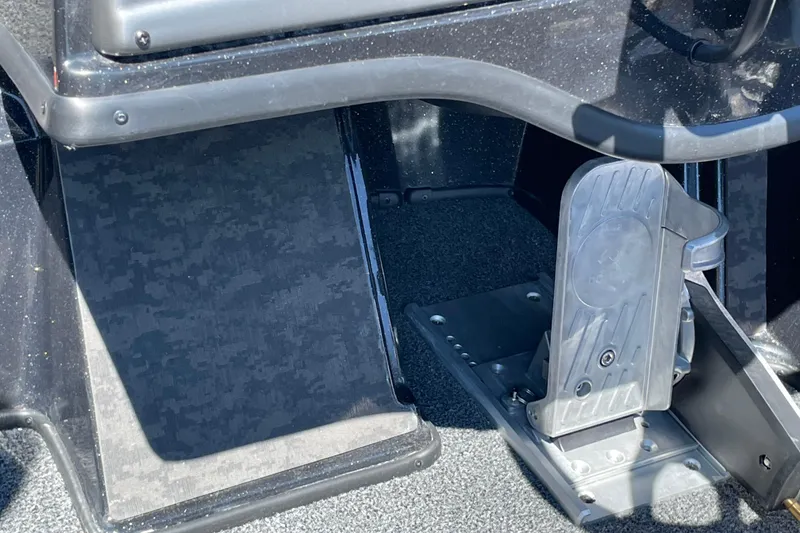 Slide: The Image of Foot pedal and deck of 2026 Nitro Z19 XL Pro boat, showcasing sleek design. - 6