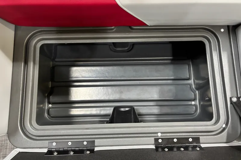 Slide: The Image of Storage compartment in 2026 Sun Tracker Party Barge 22 RF DLX boat. - 39