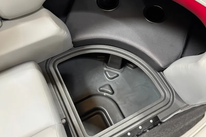 Slide: The Image of Storage compartment in 2026 Sun Tracker Party Barge 22 RF DLX pontoon boat. - 34