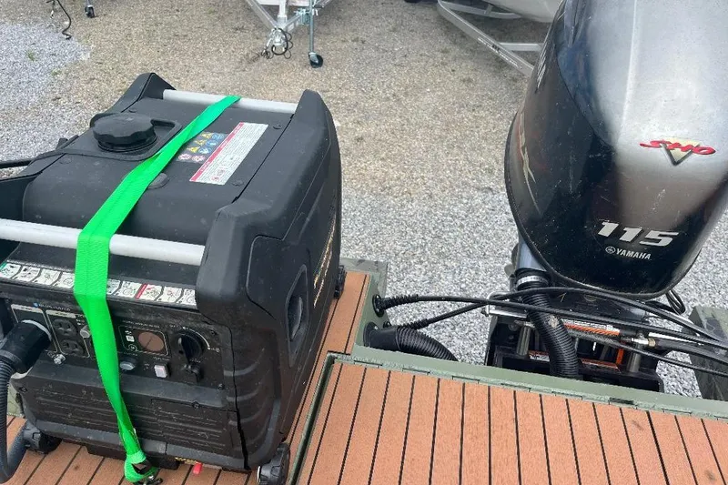 Slide: The Image of 2024 Other 1870 Bowfish boat with Yamaha 115 engine and generator on deck. - 9