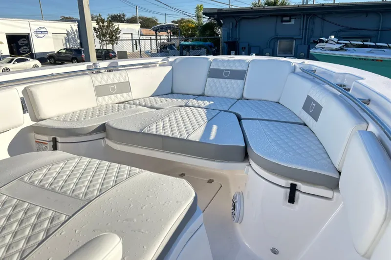 Slide: The Image of 2026 Sea Fox 288 Commander boat with luxurious seating and modern design. - 4