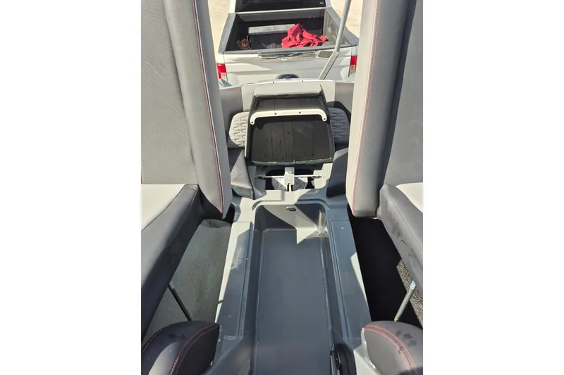 Slide: The Image of 2022 MasterCraft X24 interior seating and storage view. - 14