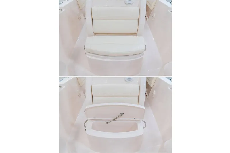 Slide: The Image of Manufacturer Provided Image: Grady-White Fisherman 236 2022 boat seat with storage compartment. - 15