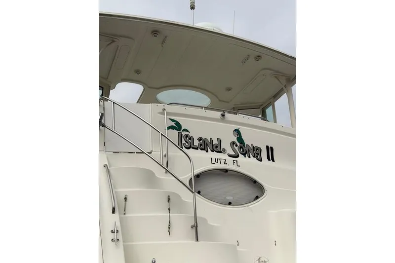 Slide: The Image of 2000 Maxum 4100 SCA yacht, "Island Song II," docked in Lutz, FL. - 7
