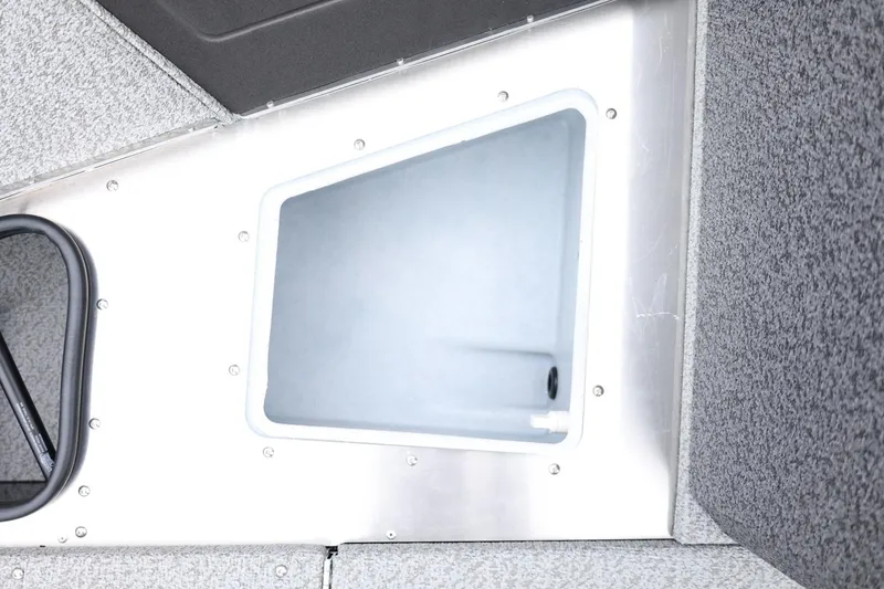 Slide: The Image of 2026 Lund 1775 Impact XS Sport interior detail, featuring sleek design and modern materials. - 22