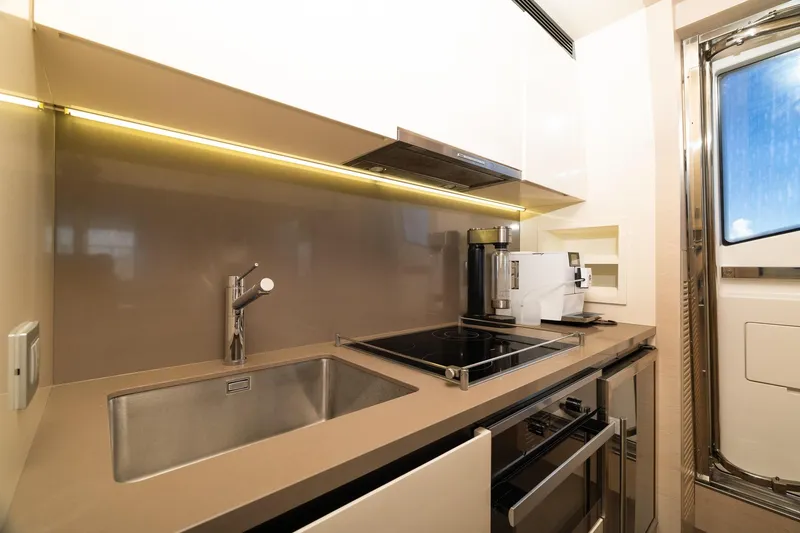 Slide: The Image of Modern kitchen in 2015 Azimut 80 yacht with sleek appliances and stylish design. - 20