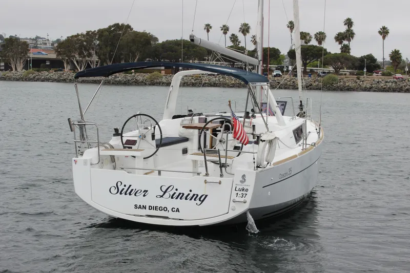 The Image of 2015 Beneteau Oceanis 35 sailboat "Silver Lining" docked in San Diego, CA. - 0