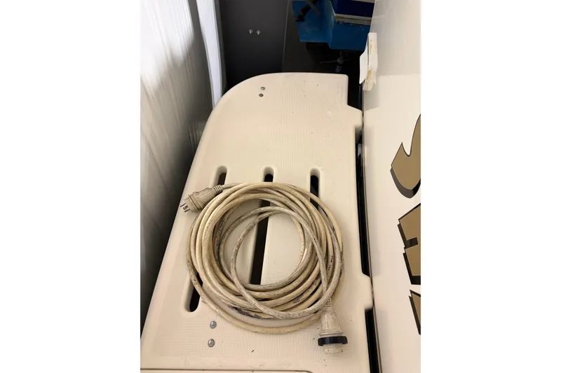 Slide: The Image of Engine compartment of a 1994 Tiara Yachts 3100 Open, showcasing mechanical components. - 51