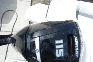 Slide: The Image of Mercury 115 outboard motor on 2025 Bayliner Element E18 boat. - 17