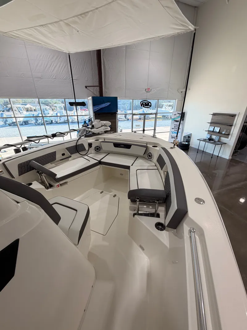 Slide: The Image of Interior view of 2026 Cobia 245 Center Console boat. - 13
