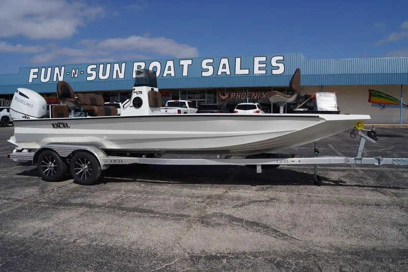 The Image of 2026 Excel 230 Bay Pro Elite boat on trailer at Fun-N-Sun Boat Sales. - 0