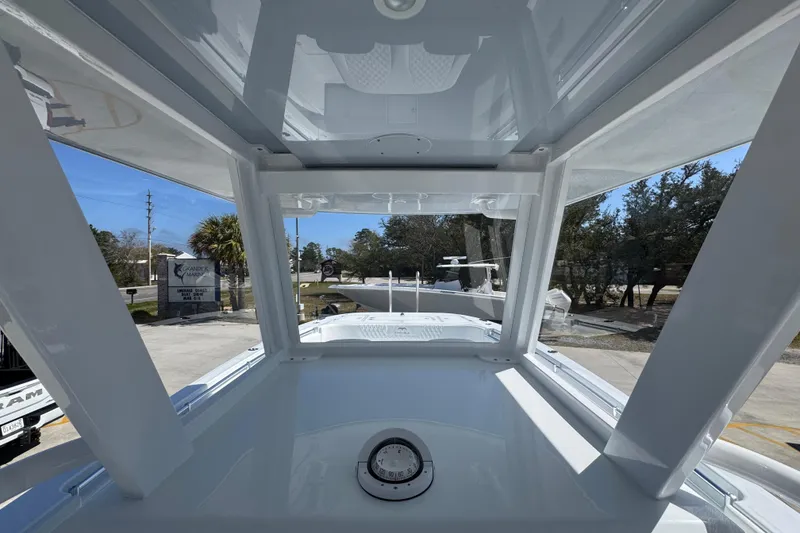 Slide: The Image of 2026 Invincible 33 Catamaran interior view with modern design and spacious layout. - 35