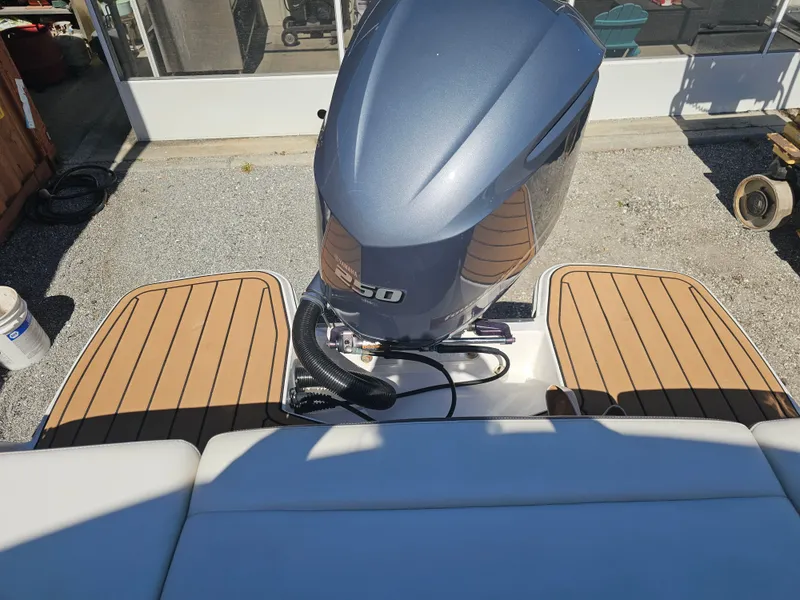 Slide: The Image of Regal 23 OBX 2019 outboard motor and platform. - 29