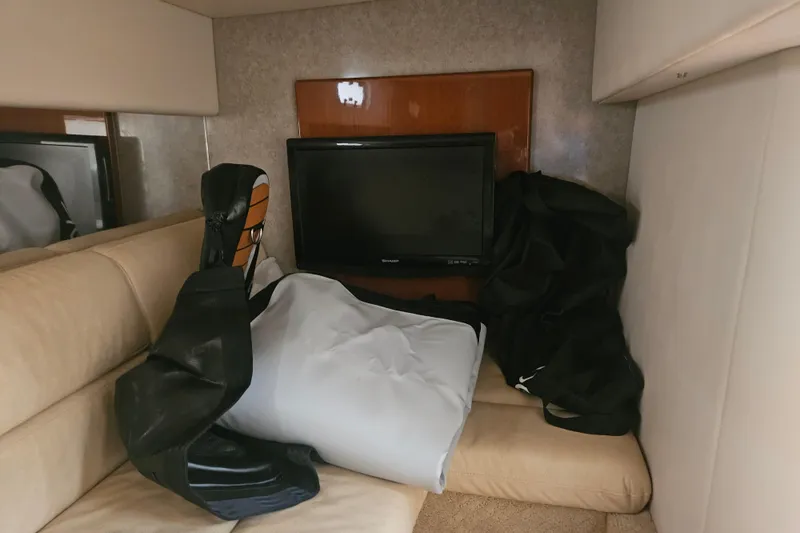 Slide: The Image of Interior of 2010 Formula 34 Performance Cruiser with TV and seating area. - 37