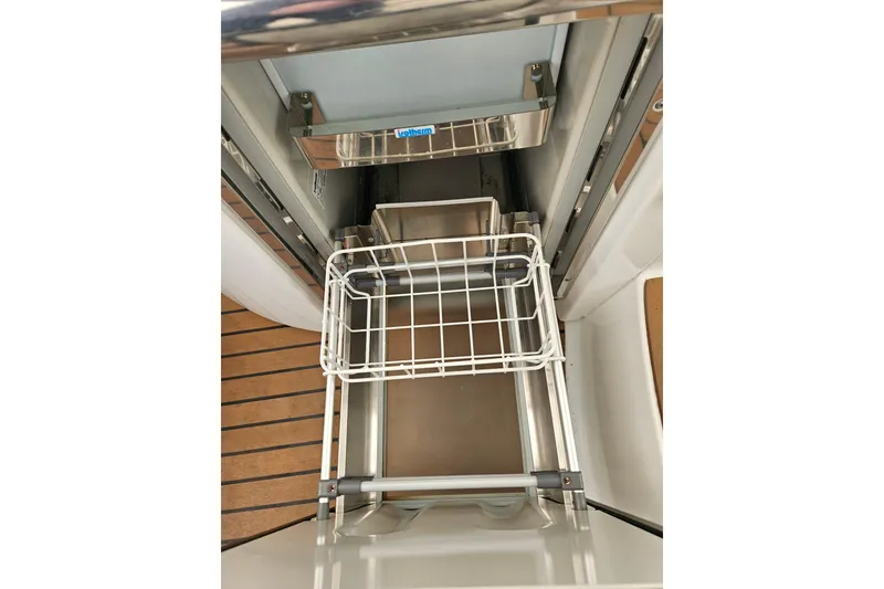 Slide: The Image of Interior view of a 2010 Formula 34 Performance Cruiser refrigerator drawer. - 48