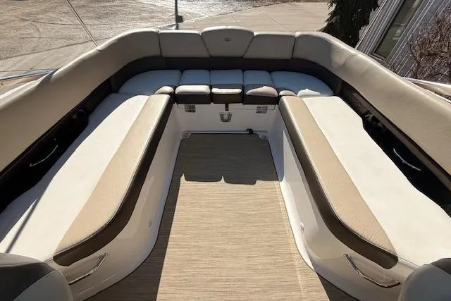 Slide: The Image of 2013 Regal 2500 Bowrider interior with spacious seating and elegant design. - 21