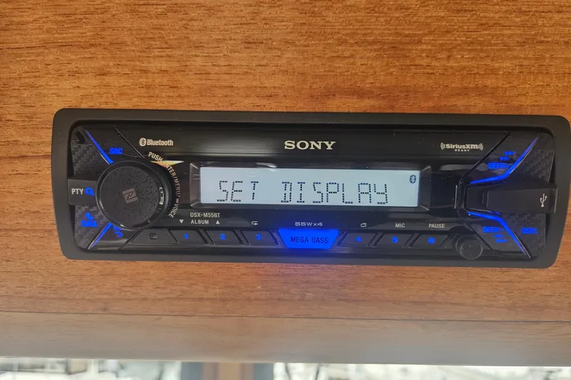 Slide: The Image of Sony DSX-M55BT stereo system in a 1998 Nordic Tug 32 boat. - 35