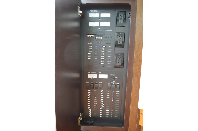 Slide: The Image of Electrical panel of Tiara Yachts C44 Coupe 2017. - 35