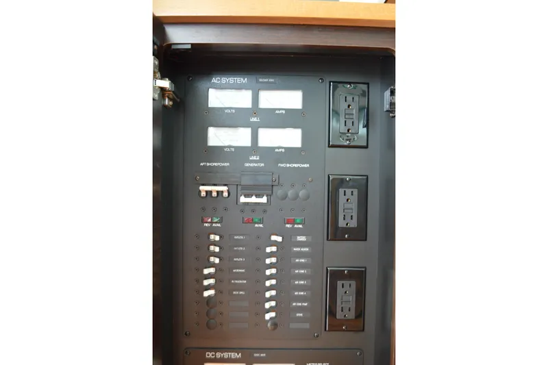 Slide: The Image of Electrical panel of Tiara Yachts C44 Coupe 2017. - 36