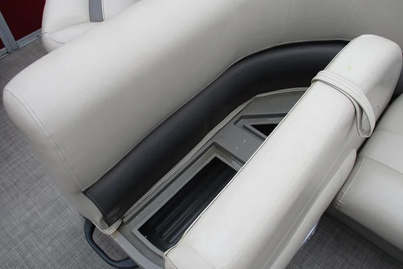 Slide: The Image of 2022 Sun Tracker Bass Buggy 18 DLX boat seat with storage compartment. - 17
