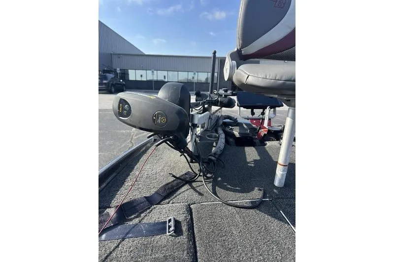 Slide: The Image of 2014 Bass Cat Puma FTD boat deck with fishing equipment and seating. - 10