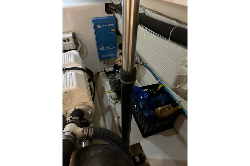 Slide: The Image of Engine room of 2014 Tiara Yachts 4300 Open with Victron Energy charger. - 29