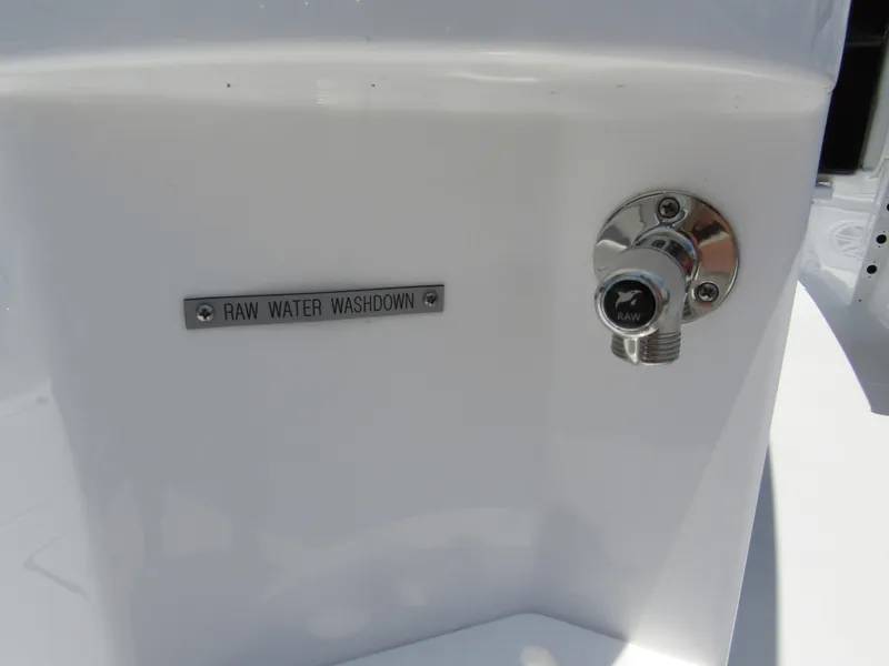 Slide: The Image of 2024 Wellcraft 352 Fisherman raw water washdown valve. - 38