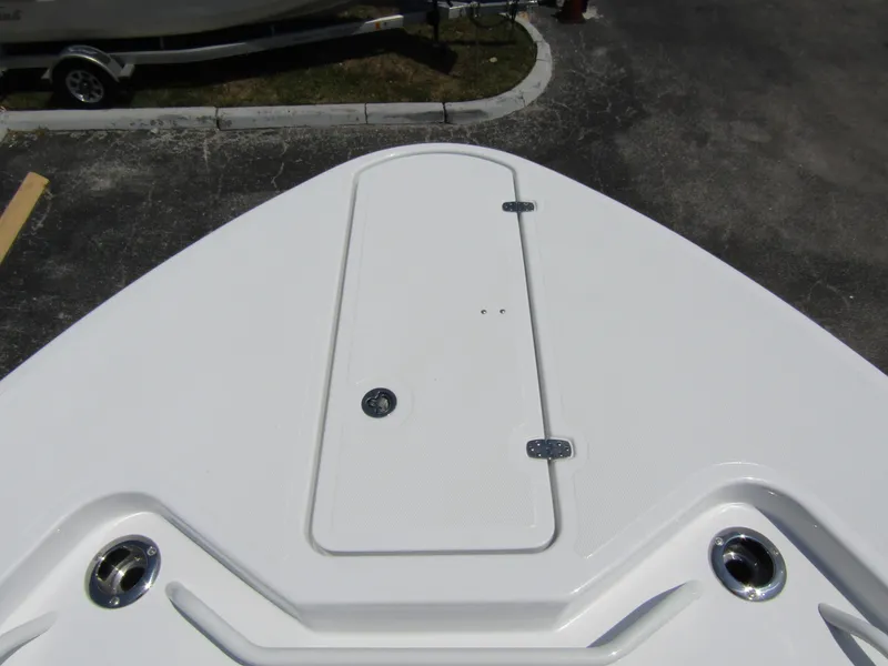 Slide: The Image of 2024 Wellcraft 352 Fisherman bow storage compartment. - 4