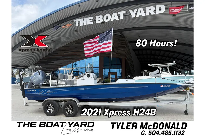 The Image of 2021 Xpress H24B Bay boat at The Boat Yard, Louisiana, with 80 hours usage. - 0