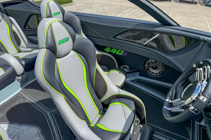 Slide: The Image of 2024 MTI 440X interior with sleek seats and modern design accents. - 8
