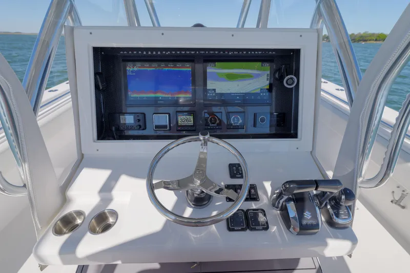 Slide: The Image of SeaHunter 38 Reel Escape- Helm - 30