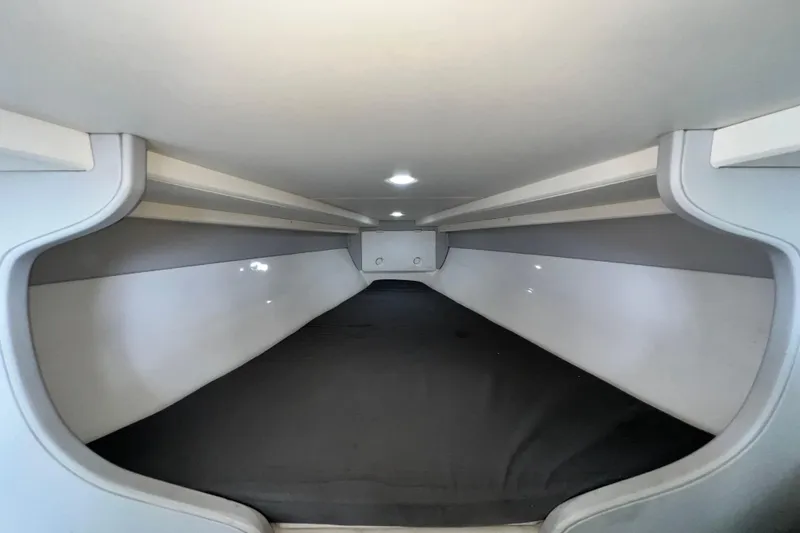 Slide: The Image of 2016 Extreme Boats XC 38 Express interior cabin with modern design and lighting. - 155