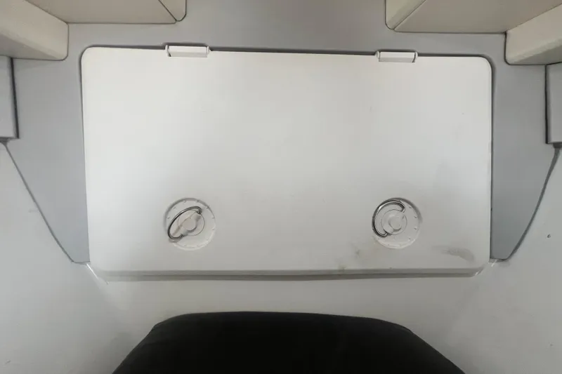 Slide: The Image of Bow of 2016 Extreme Boats XC 38 Express with anchor and chain on grass. - 172