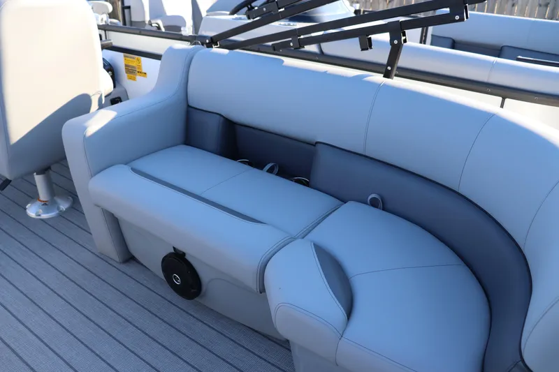Slide: The Image of 2026 Bentley Pontoons Legacy 203 Navigator interior seating, featuring sleek, modern design. - 8