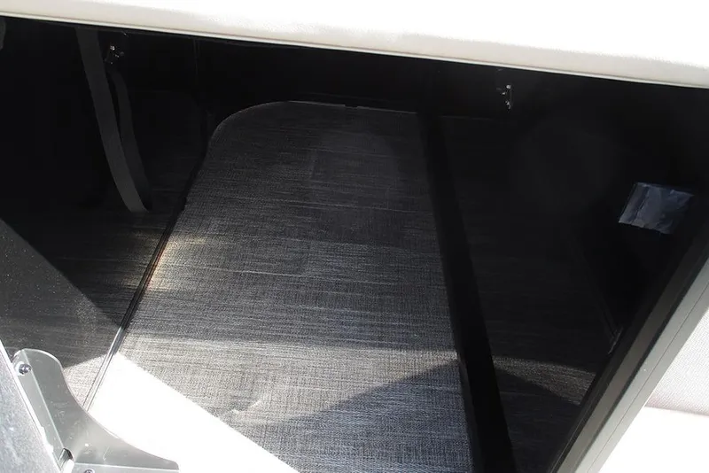 Slide: The Image of 2026 Bentley Pontoons Legacy 240 Cruise interior storage compartment. - 26